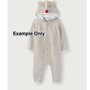 Reindeer Knitted Romper, Bodysuit, London UK (1 of 2)